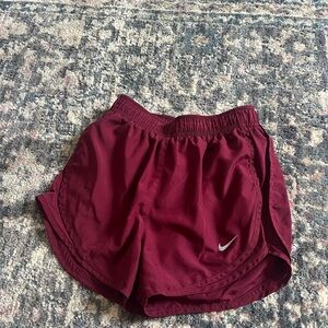 Nike Women's Burgundy Running Shorts